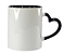 Caneca de Porcelana Alça Coração e Interior Colorido 325ml - Imagem 2