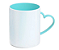 Caneca de Polímero para Sublimação Alça Coração 325ml - Imagem 1
