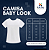Camisa Baby Look Preta de Poliéster - Imagem 2