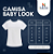 Camisa Baby Look Azul Bic de Poliéster - Imagem 2