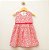 Vestido cavado rosa - estampa floral - Imagem 1