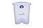 LIXEIRA C/. PEDAL 10 LTS BRANCA PAR-479 - Imagem 1