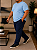 Calça Masculina Slagbaai e Plus Size Brim /Sarja Cintura de Elástico até (175 cm) Ref 850 - Imagem 2