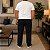 Calça Masculina Slagbaai e Plus Size Brim /Sarja Cintura de Elástico até (175 cm) Ref 850 - Imagem 21