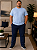 Calça Masculina Slagbaai e Plus Size Brim /Sarja Cintura de Elástico até (175 cm) Ref 850 - Imagem 28