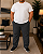 Calça Masculina Slagbaai e Plus Size Brim /Sarja Cintura de Elástico até (175 cm) Ref 850 - Imagem 10