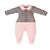 Macacão Bebê Menina Tricot e Plush Rosa Lessa Kids - Imagem 1