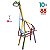 Quebra-cabeça Edulig Puzzle 3D Girafa - 88 peças e conexões - Imagem 2