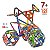 Quebra-cabeça Edulig Puzzle 3D Triciclo - Imagem 2