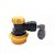 Kegland duotight 6.35mm (1/4 ") x Conector Ball Lock (preto + amarelo/líquido) - Imagem 1