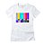 Camiseta Feminina Cool Tees Geek Sinal TV Cores - Imagem 3