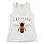 Camiseta Feminina Regata Cool Tees Rock Abelha Let It Bee - Imagem 1