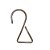 GANCHO DE METAL TRIANGULAR - Imagem 1