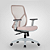Cadeira de Escritório Ergonômica Nr17 Lina Diretor Cinza-Rosa - Imagem 1