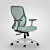 Cadeira de Escritório Ergonômica Nr17 Lina Diretor Cinza-Verde - Imagem 1