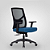 Cadeira de Escritório Ergonômica Nr17 Vértice Diretor azul - Imagem 1