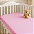 Lençol Berço Americano com Elastico 100% Algodão Rosa 1,30cm x 70cm - Imagem 7