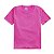 Camiseta Infantil Manga Curta Basica 100% Algodao Pink P a G - Imagem 1