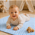 Manta Bebe Enxoval Infantil Menino Maternidade Bolinhas Azul 85cm x 1,15m - Imagem 10