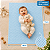 Manta Bebe Enxoval Infantil Menino Maternidade Bolinhas Azul 85cm x 1,15m - Imagem 7