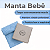 Manta Bebe Enxoval Infantil Menino Maternidade Bolinhas Azul 85cm x 1,15m - Imagem 9