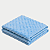 Manta Bebe Enxoval Infantil Menino Maternidade Bolinhas Azul 85cm x 1,15m - Imagem 3