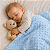 Manta Bebe Enxoval Infantil Menino Maternidade Bolinhas Azul 85cm x 1,15m - Imagem 8