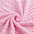 Manta Bebe Berço Enxoval Saida Maternidade Menina Bolinhas Rosa 85cm x 1,15m - Imagem 5