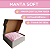 Manta Bebe Berço Enxoval Saida Maternidade Menina Bolinhas Rosa 80cm x 1,10m - Imagem 3