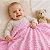 Manta Bebe Berço Enxoval Saida Maternidade Menina Bolinhas Rosa 85cm x 1,15m - Imagem 7