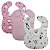Kit 3 Babador Bebe Impermeavel 25x34cm Varias Estampas Sortidas Botão Pressão Menino Menina - Imagem 3