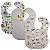 Kit 3 Babador Bebe Impermeavel 25x34cm Varias Estampas Sortidas Botão Pressão Menino Menina - Imagem 2