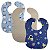 Kit 3 Babador Bebe Impermeavel 25x34cm Varias Estampas Sortidas Botão Pressão Menino Menina - Imagem 1