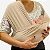 Sling Ergonômico Wrap Carregador Canguru Tipo Camiseta Recem Nascido Bebê até 20 kg - Imagem 8