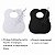 Babador impermeavel Adulto Acamados e Mobilidades Reduzidas Kit 2 babadores Branco e Preto - Imagem 3