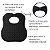 Babador impermeavel Adulto Acamados e Mobilidades Reduzidas Kit 2 babadores Branco e Preto - Imagem 4