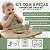 Kit Refeição 8 peças Alimentação do Bebê Silicone Talheres com Ventosa Canudo Babador Cata Migalha - Imagem 10