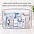 Necessaire Impermeável Organizador de Mala com Zíper Viagem, Maquiagem, Higiene Pessoal e Maternidade - Imagem 44
