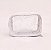 Necessaire Impermeável Transparente Pequena com Zíper – Organizador para Viagem, Maquiagem e Cosméticos - Imagem 3