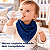 KIt 3 Babadores Bandana Impermeavel Bebe Menino Botão Pressão Cores Sortidas - Imagem 9