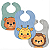 Babador Impermeável kit 3 Estampa Selva Bebe Menino Botão Pressão - BabyDeluxe - Imagem 1