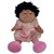 Boneca de Pano Gulu Baby 27cm Lika Rosa - Imagem 1