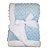 Manta Bebe Cobertor Soft Microfibra Com Sherpa Relevo Azul - Imagem 1