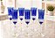 JOGO TAÇAS CHAMPAGNE CRISTAL STRAUSS - COR AZUL- CX 6 PCS - Imagem 1