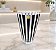 VASO CRISTAL STRAUSS LAPIDADO - COR BLACK AND WHITE 21 CM - Imagem 1