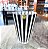 VASO CRISTAL STRAUSS LAPIDADO - COR BLACK AND WHITE 21 CM - Imagem 1