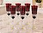JOGO TAÇAS CHAMPAGNE CRISTAL STRAUSS - COR VERMELHO - CX 6 PCS - Imagem 1