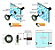 Refletor Led 10w Premium Led RGB p/ tubos 25mm Cabo 10m inox 316 Tholz - Imagem 7