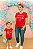 Kit Mãe e filha t-shirts vermelha - Imagem 1