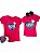Kit Mãe e filha t-shirts rosa com paetê - Imagem 3